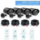 4pcs Full High Definition 1080P 2MP Security Analog Cameras Weatherproof CCTV Surveillance Camera Night Vision Motion Detection - M & M Global