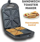 1200W 220V Electric Sandwich Maker 4 Slice ， Waffle maker ，Dual Toast Grill Non Stick Jaffle Press Waffle Maker ， Cake Oven Brea - M & M Global