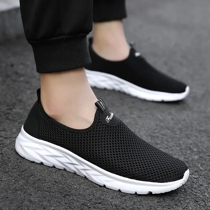 YRZL Mesh Loafers Men Casual Shoes Summer Lightweight Outdoor Male Walking Shoes Anti-slip Comfortable Slip on Loafers for Men - M & M Global