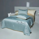 Luxurious 2-sided skin friendly fabric silky smooth touch high-quality coolness thin summer quilt Comfortable soft breathable - M & M Global