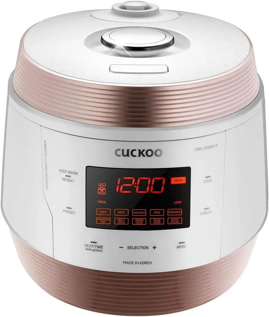 CMC-QAB501SB | 5QT. Standard 8-in-1 Pressure Cooker | 10 Menu Options: Slow Cooker, Sauté, Steamer, Yogurt & More, Made in Korea - M & M Global
