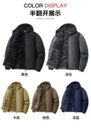 Men's Warm Jacket, Sports Hooded Sweatshirt, Oligon Fabric Coat, High-quality Design, Warm Coat with Fashionable Hood 2025 New