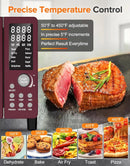 Bravo Pro Smart Air Fryer Toaster Oven Combo, 12-in-1 Functions with Quicker & Even Crisp Technology, 1800W, 50-450°F, PFAS-Free - M & M Global