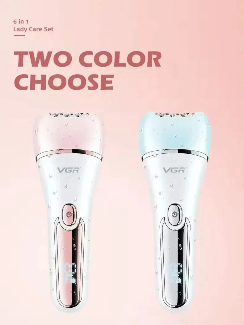VGR Hair Trimmer Professional Hair Removal Tool Electric Epilator Lady Shaver Waterproof Hair Remover Epilator for Women V-733 - M & M Global