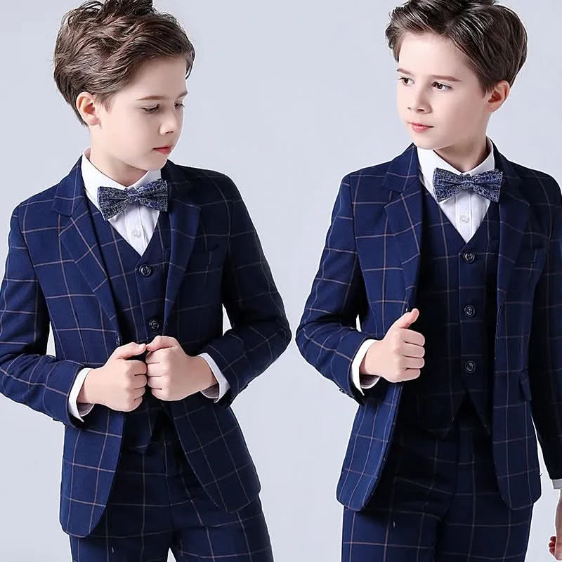 Children Boys Wedding Suit Spring Autumn 1-14 Years Teenager Kids Suits Outfits Set Formal Elegant Suits For Children - M & M Global