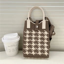 Korean Fashion Heart Knitted Mini Square Handbag for Women Small Mobile Phone Shoulder Bags Girls Cute Outdoor Crossbody Bags - M & M Global