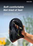 Soft sole lace-free anti-smash and anti-puncture safety shoes