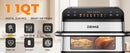 Air Fryer 10.6 QT Oilless 1800W Large Capacity Oven Air Fryers Healthy Cooker with 8 Preset, Large AirFryer for Families Visual - M & M Global