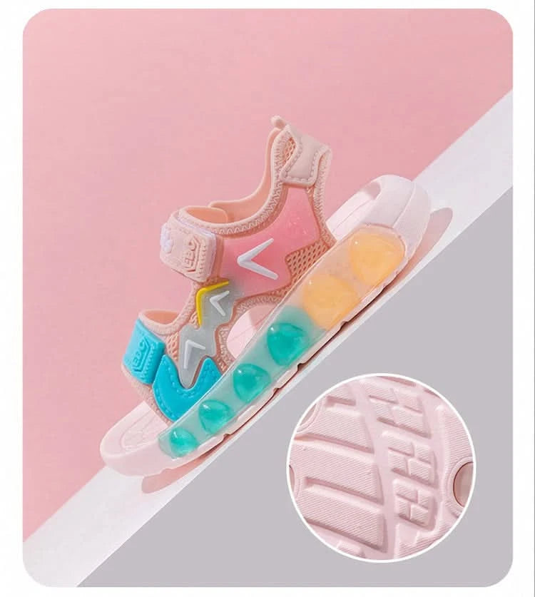 New Summer Children's Soft Soled Sandals Anti Slip Breathable For Boys And Girls Water Wading Baby Beach Sandals - M & M Global