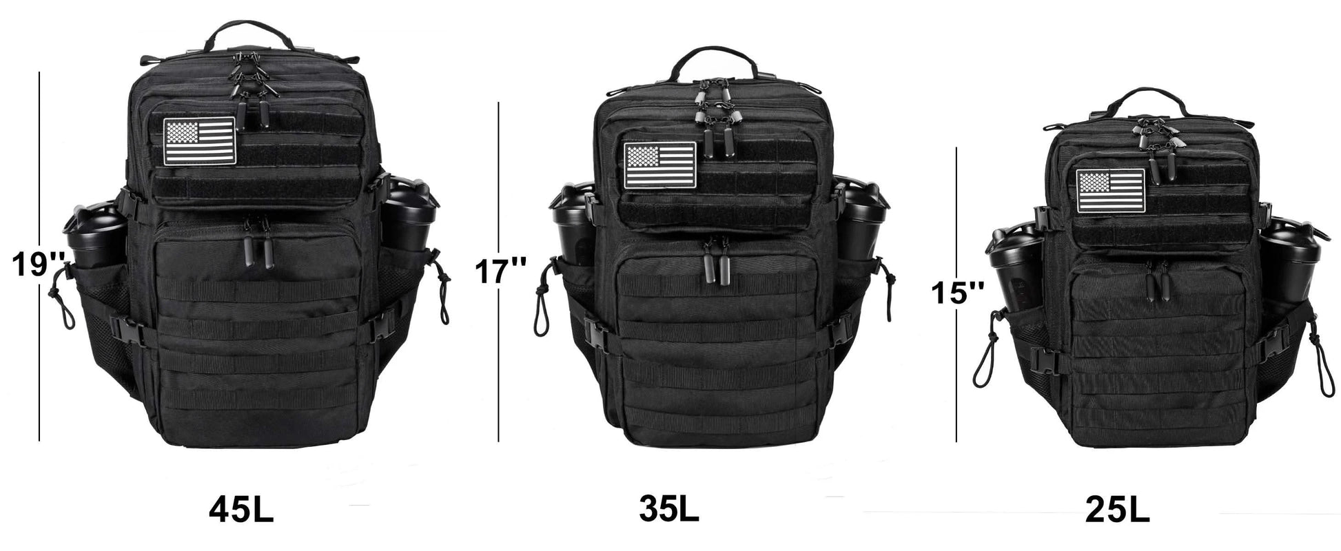 45L Meal Management Backpack for Men Women Tactical Adults Insulated Lunch Athletes Gym Bag Sports Daypacks With Bottle Holder - M & M Global