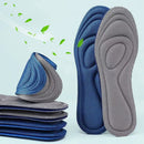 NEW 4Pcs Memory Foam Orthopedic Insoles for Shoes Antibacterial Deodorization Sweat Absorption Insert Sport Shoes Running Pads - M & M Global