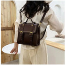 Vintage women messenger bags pu leather female shoulder bag small ladies Totes 2024 new Multifunction schoolbag bagpack handbag - M & M Global