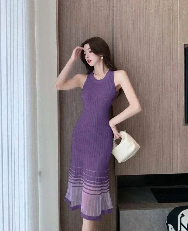 Dresses for Women Black SMidi Woman Dress Party Evening Night Club Prom Casual Youth G Fashion Summer 2024 Retro Sensual Sexy X - M & M Global