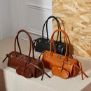 New Women's Rectangle Bag Luxury Designer Shoulder Bags High Quality Cowhide Handbags Fashion Women Baguette Bag 3086 - M & M Global