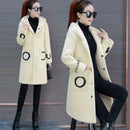 Ladies Lamb Velvet Jacket Autumn Winter Style Versatile Medium Length Spring Fashionable Windbreaker New Women's Clothing