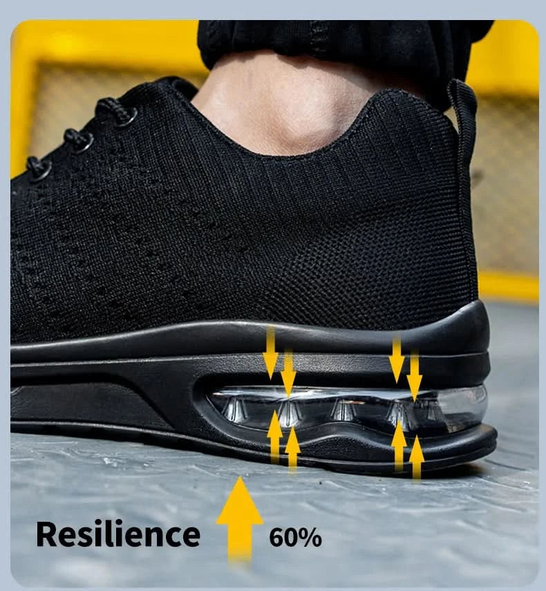 Men's Work Safety Shoes, Steel Toe Shoes, Puncture Resistant Impact Resistant Wear-resistant Outdoor Fashionable Sports Shoes