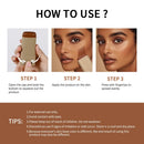 Stick Foundation Balm Serum Boosted Skin Tint Foundation Stick Smooth Plumper Hight Coverage Travel Bronze Foundation Stick Make - M & M Global