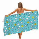 Extra Large Quick-drying Microfiber Beach Towel with Chic Duck Design - Super Absorbent, Lightweight and Stylish - M & M Global