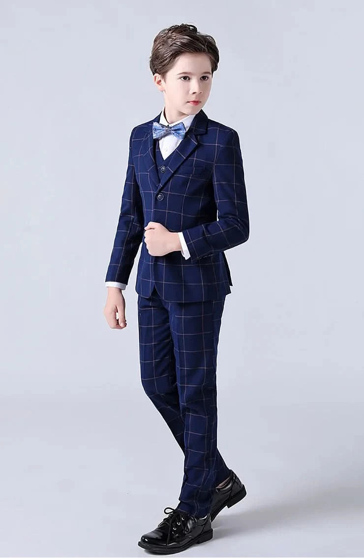 Children Boys Wedding Suit Spring Autumn 1-14 Years Teenager Kids Suits Outfits Set Formal Elegant Suits For Children - M & M Global