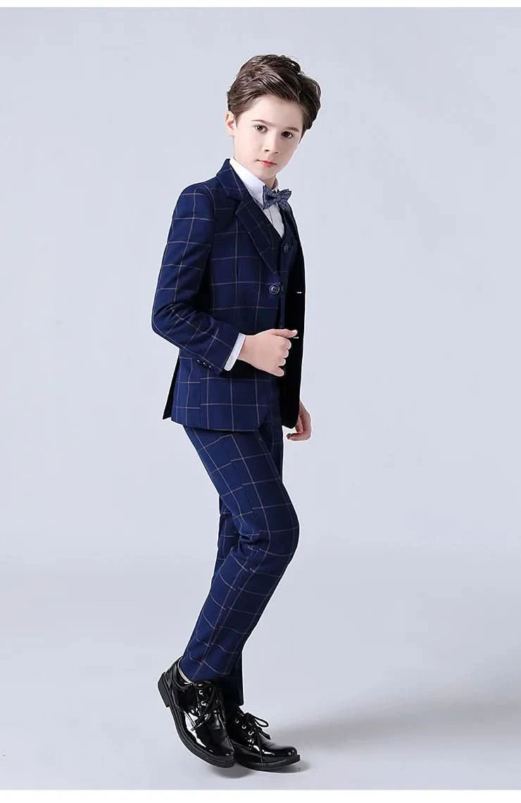 Children Boys Wedding Suit Spring Autumn 1-14 Years Teenager Kids Suits Outfits Set Formal Elegant Suits For Children - M & M Global