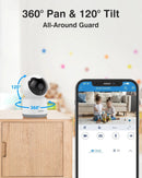 Annke 3MP Wifi IP Camera Indoor AI Human Detect Wireless Camera H.264+ P2P Audio Security CCTV Surveillance Camera Baby Monitor
