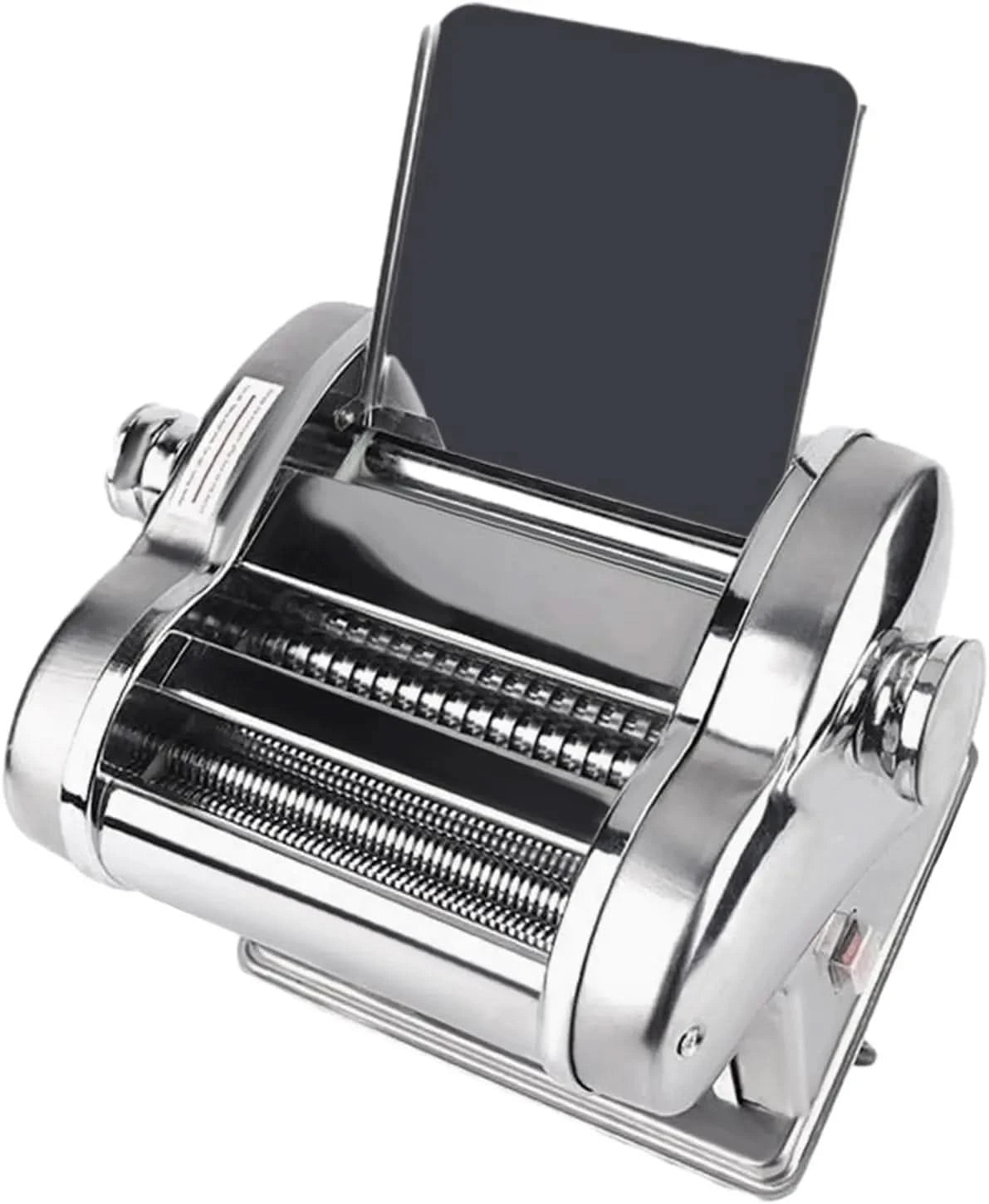 135W 110V Pasta Maker Machine, Two-Knife Electric Noodle Maker Machine Dough Roller Sheeter with Adjustable Thickness Setting, H - M & M Global