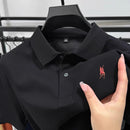 100% pure cotton high-end men's short sleeve summer new comfortable and breathable polo shirt designer brand embroidered T-shirt