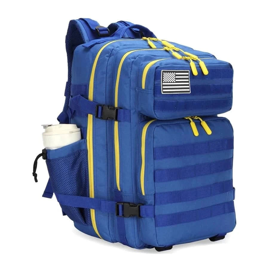 LHI 45L Tactical Backpack for Men and Women Large Athlete Gym Bag Outdoor Sports Hiking Survival Rucksack with Bottle Holder - M & M Global