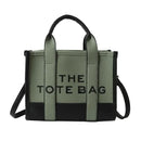 Hot Sale Of The Season New Women's PU Leather 3D Square Shoulder Bag Letter Tote Bag Color Block Fashionable Ladies Crossbody Ba - M & M Global