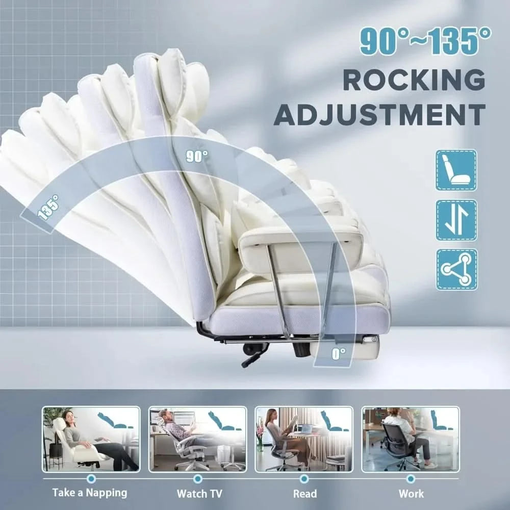 Pro Gaming Chair for Large Frames – 400LB Capacity, Recline Function & Ergonomic Support