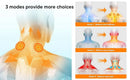 Portable EMS Neck Massager With Heat Low-Frequency Pulse Neck Cervical Spine Traction Relaxer Massage Pillow With Remote Control - M & M Global