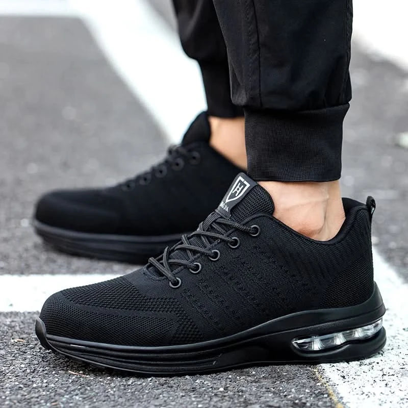 Men's Work Safety Shoes, Steel Toe Shoes, Puncture Resistant Impact Resistant Wear-resistant Outdoor Fashionable Sports Shoes