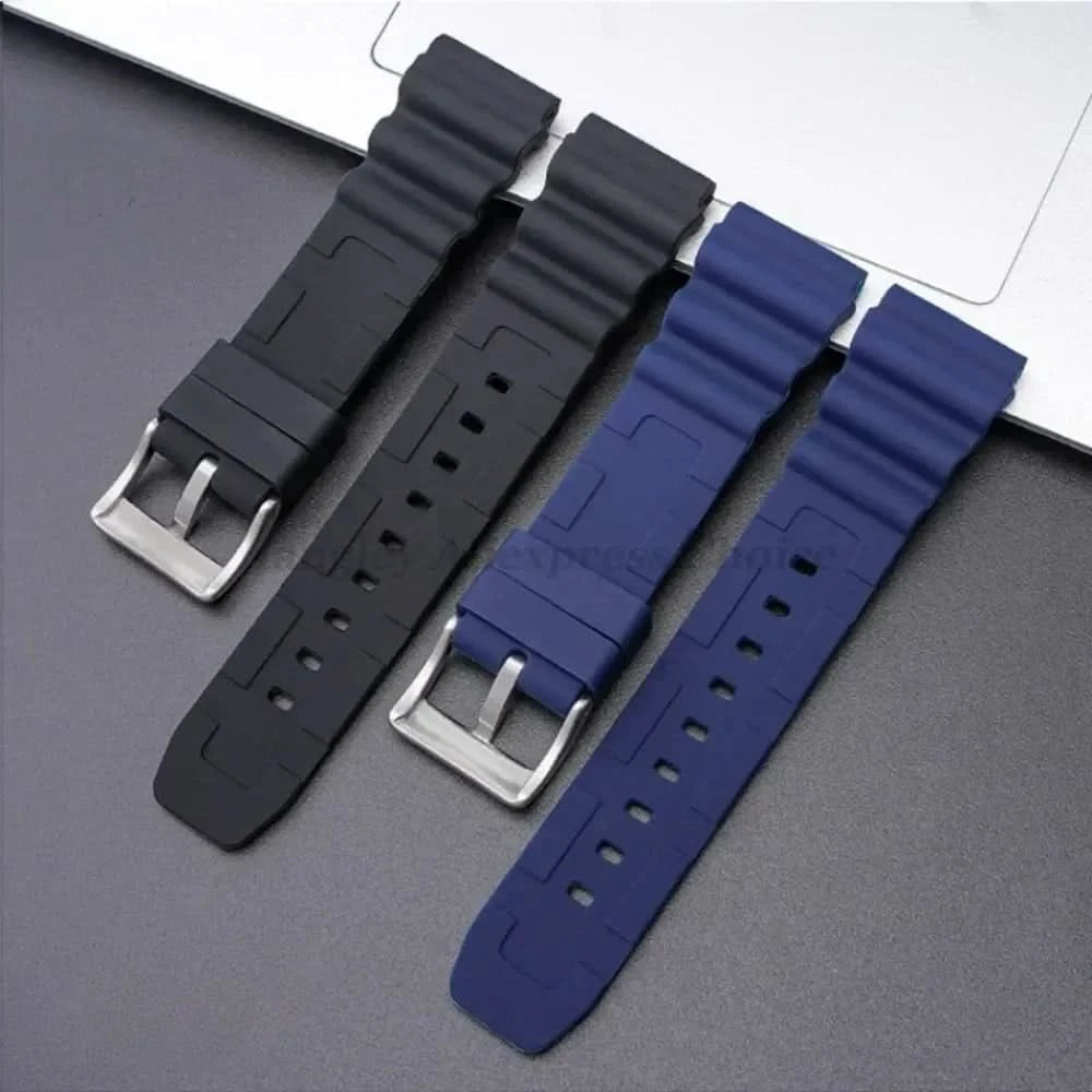 Silicone Watch Band 20mm 22mm For Rolex SUBMARINER Waterproof Diving Bracelet For Citizen For Seiko SKX007 SRP777J1 Sports Strap - M & M Global