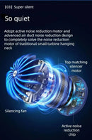 Portable Neck Fan Personal 4000mah Bladeless Cooling Neck Fan Blow Cold Air Neck Cooler Wearable Fan Around Your Neck Adjustable