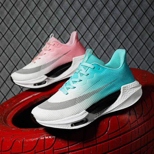 Men Running Sneaker Air Cushion Marathon Running Shoes Breathable Runner Trainers Women Platform Sports Shoes Speciality Sneaker - M & M Global