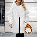 Plus Size2025 Bestselling Large Size Lamb Fur Hooded Jacket Popular Trendy Outerwear with Hat for Extra Warmth And Style