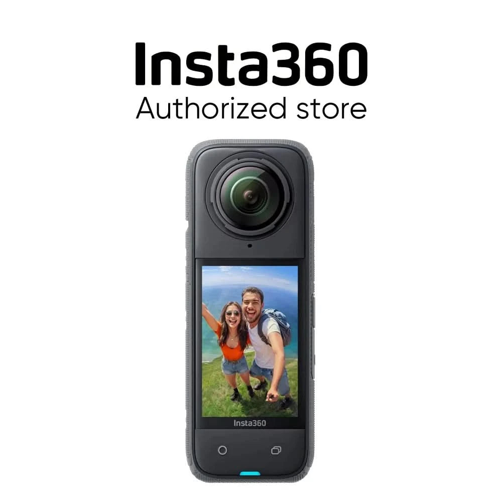 Insta360 X4 - 8K Waterproof 360 Action Camera, 4K Wide-Angle Video, Invisible Selfie Stick,  135 Min Last，Removable Lens Guards, - M & M Global