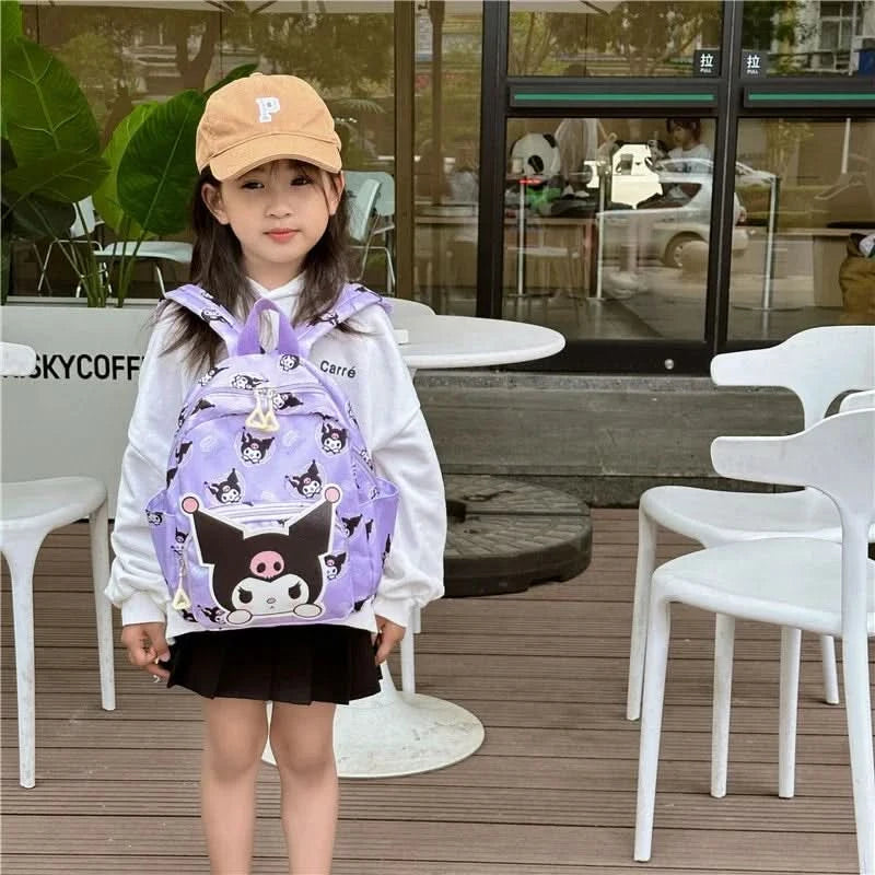 Kawaii Hello Kitty Kuromi Cinnamoroll Backpacks Cute Cartoon My Melody Pochacco Pompom Purin Anime Storage School Bag Sac A Dos - M & M Global