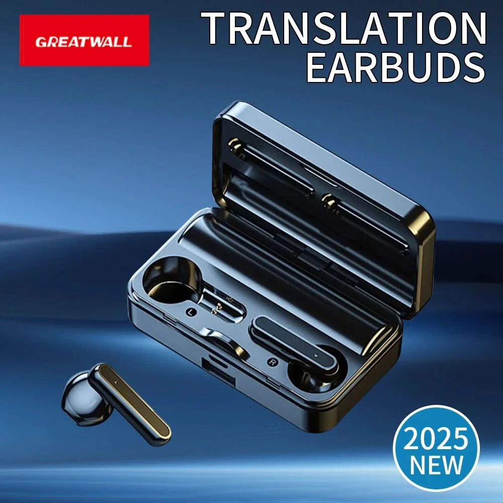 Great Wall AI Translation Earphones, ow latency touch, lossless high-definition sound quality, clear communication