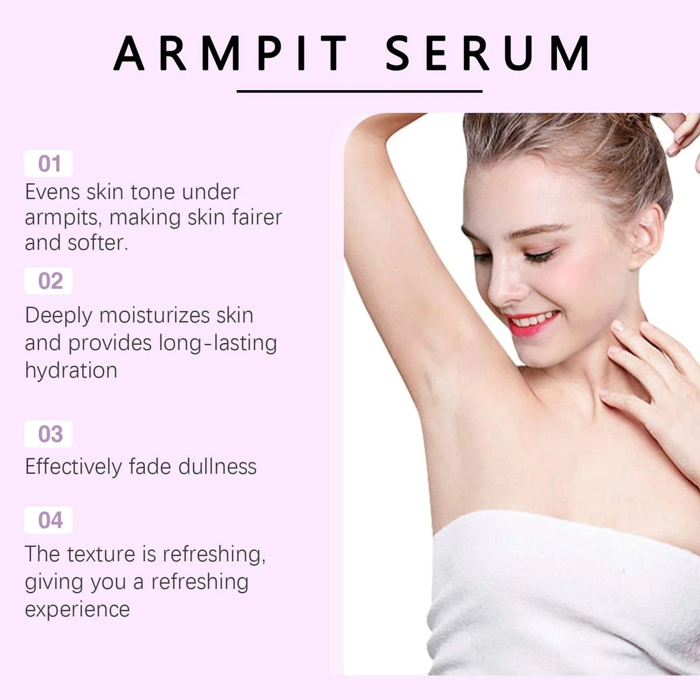 Armpit Serum Deeply Moisturizes Soft Skin and Long-lasting Hydration Effectively Fade Dullness 72h Underarm Brighten Essence - M & M Global
