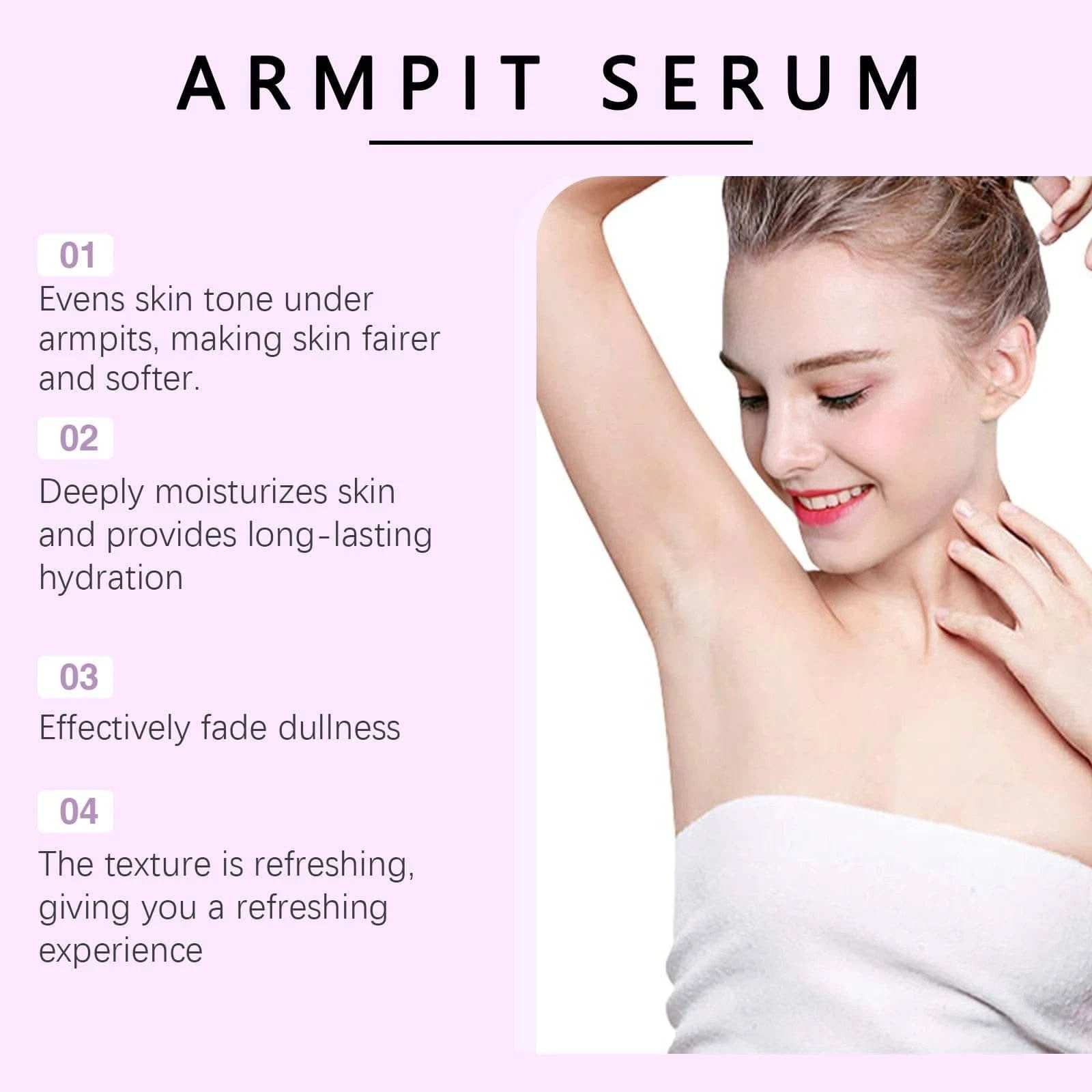 Armpit Serum Deeply Moisturizes Soft Skin and Long-lasting Hydration Effectively Fade Dullness 72h Underarm Brighten Essence - M & M Global