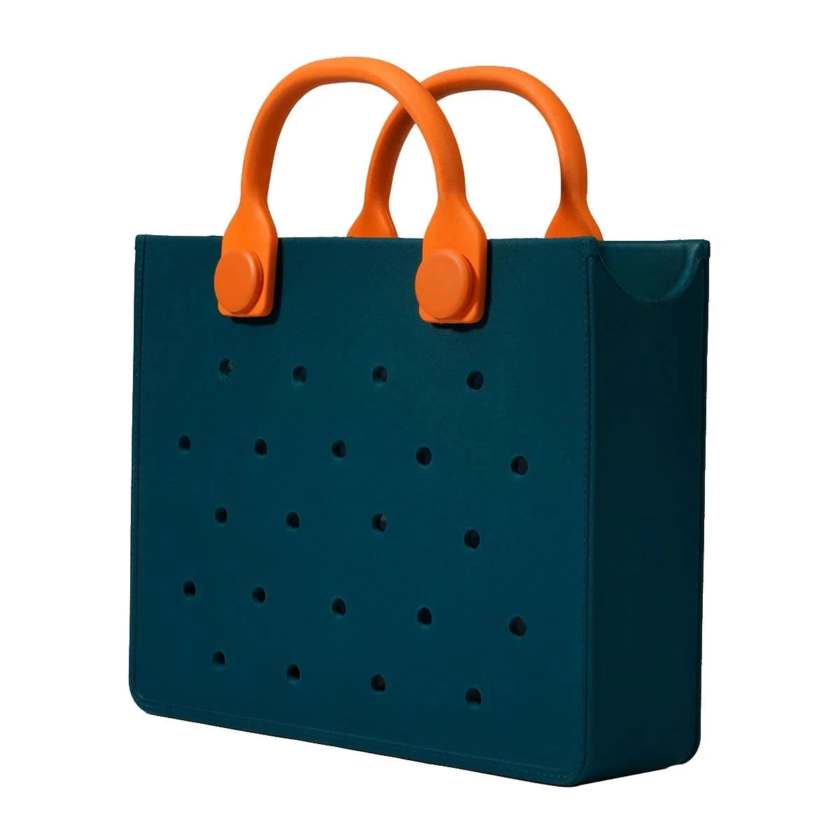 The orange guy Purple Women Fashion New EVA Punched Handbag Casual Waterproof Travel Tote Bag Fit Charms Outdoor Beach Bags - M & M Global