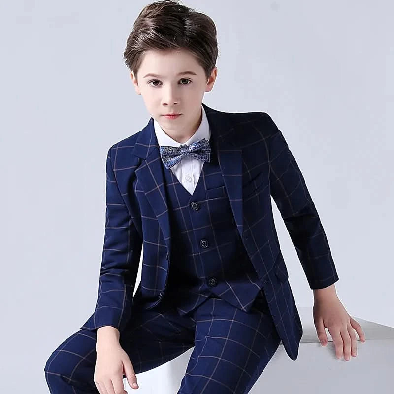 Children Boys Wedding Suit Spring Autumn 1-14 Years Teenager Kids Suits Outfits Set Formal Elegant Suits For Children - M & M Global