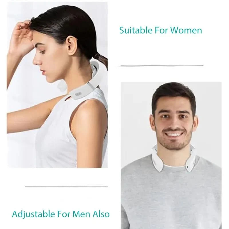 Cervical Massager Portable Mini Neck and Shoulder Massager Current Deep Massage Neck Compression Care - M & M Global