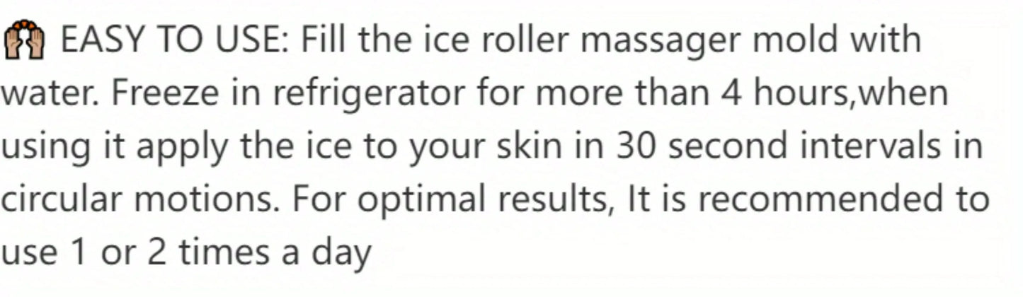 Ice Facial Roller Skin Care Beauty Lifting Contouring Tools Ice Cube Trays Ice Globe Balls Face Massager Skin Care Tool - M & M Global