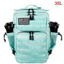 35L Tactical Backpack for Women Men Molle Outdoor Travel Camping Hiking Bag Sports Weekend Athlete Gym Rucksack Dual Cup Holders - M & M Global