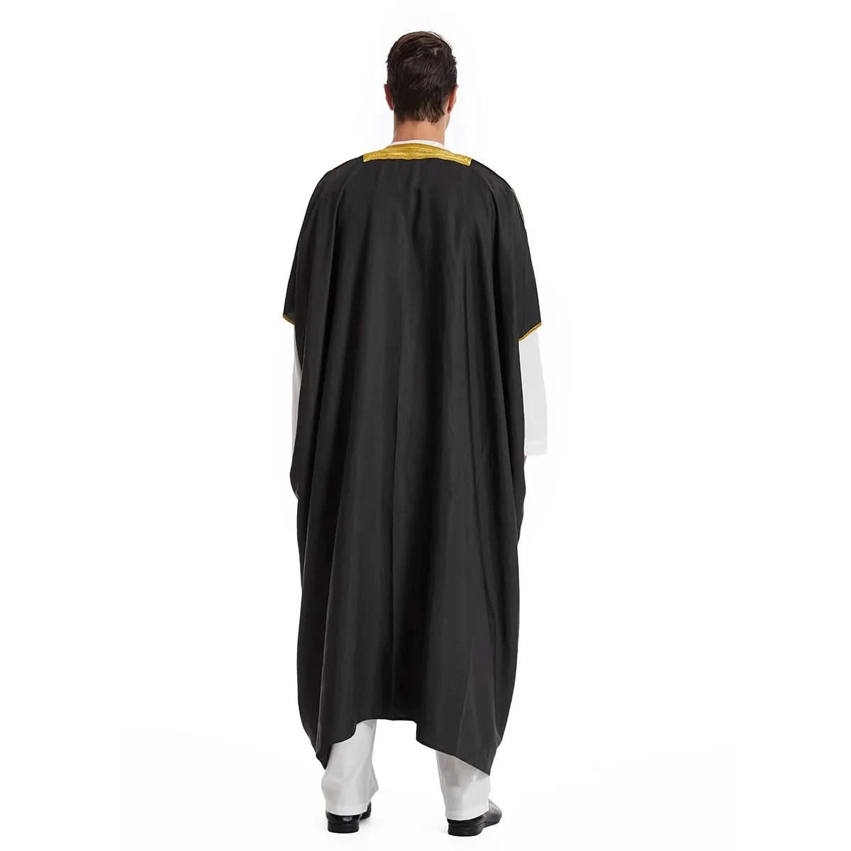 Muslim Arab Men Thobe Thawb Caftan Eid Jubba Thobe Mens Cardigan Abaya Long Dress Ramadan Robe Saudi Arab Musulman Caftan Dubai - M & M Global