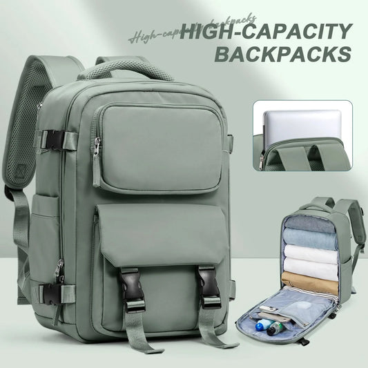 Travel Bakcpack for Women Reinforced Waterproof Notebook Backpack 45x36x20 Men Casual School Bakcpack Flight Cabin Bag 40x20x25 - M & M Global
