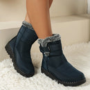 Women's Winter Snow Boots for Women 2026 New Faux Fur Long Plush Snow Boots Woman Platform Shoes Warm Cotton Couples Ankle Boots