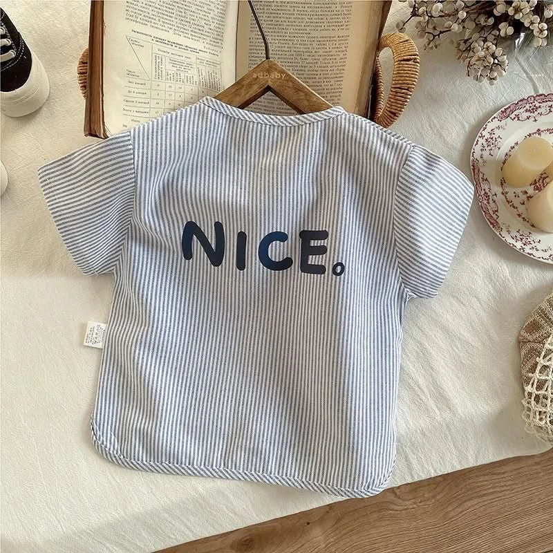 New Children Summer Boy Girls Clothes Japanese Style Strips T Shirt Shorts 2pcs/Sets Fashion Garment Kids Tracksuits 0-5 Years - M & M Global